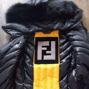 Authentic FENDI Jacket with detachable fur hood